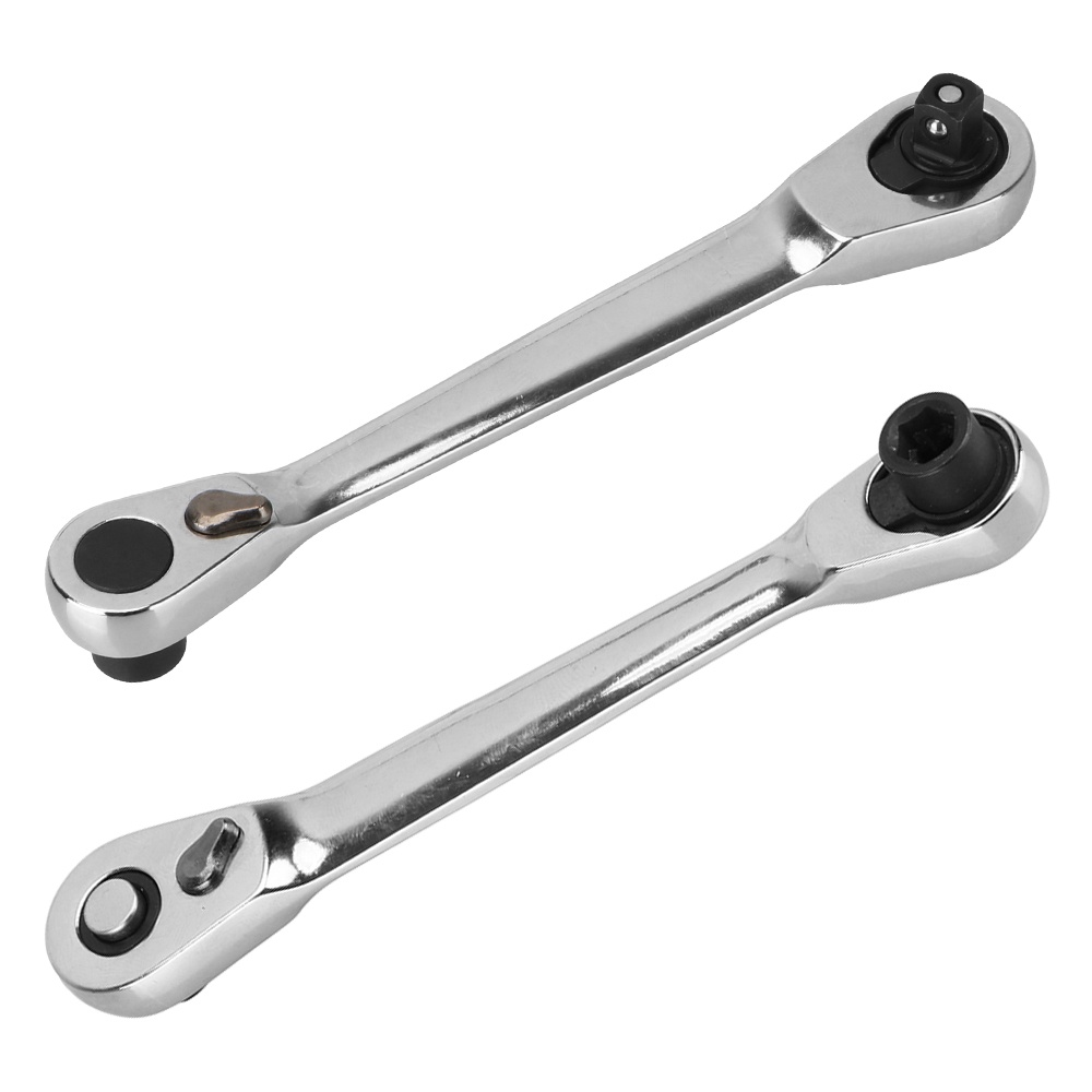 Socket Ratchet Wrench Bit Tool Contain Ratchet Handle Wrench Double