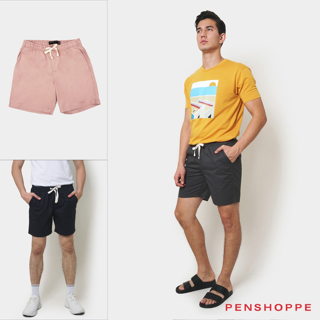 Penshoppe Modern Fit Shorts For Men | Shopee Philippines