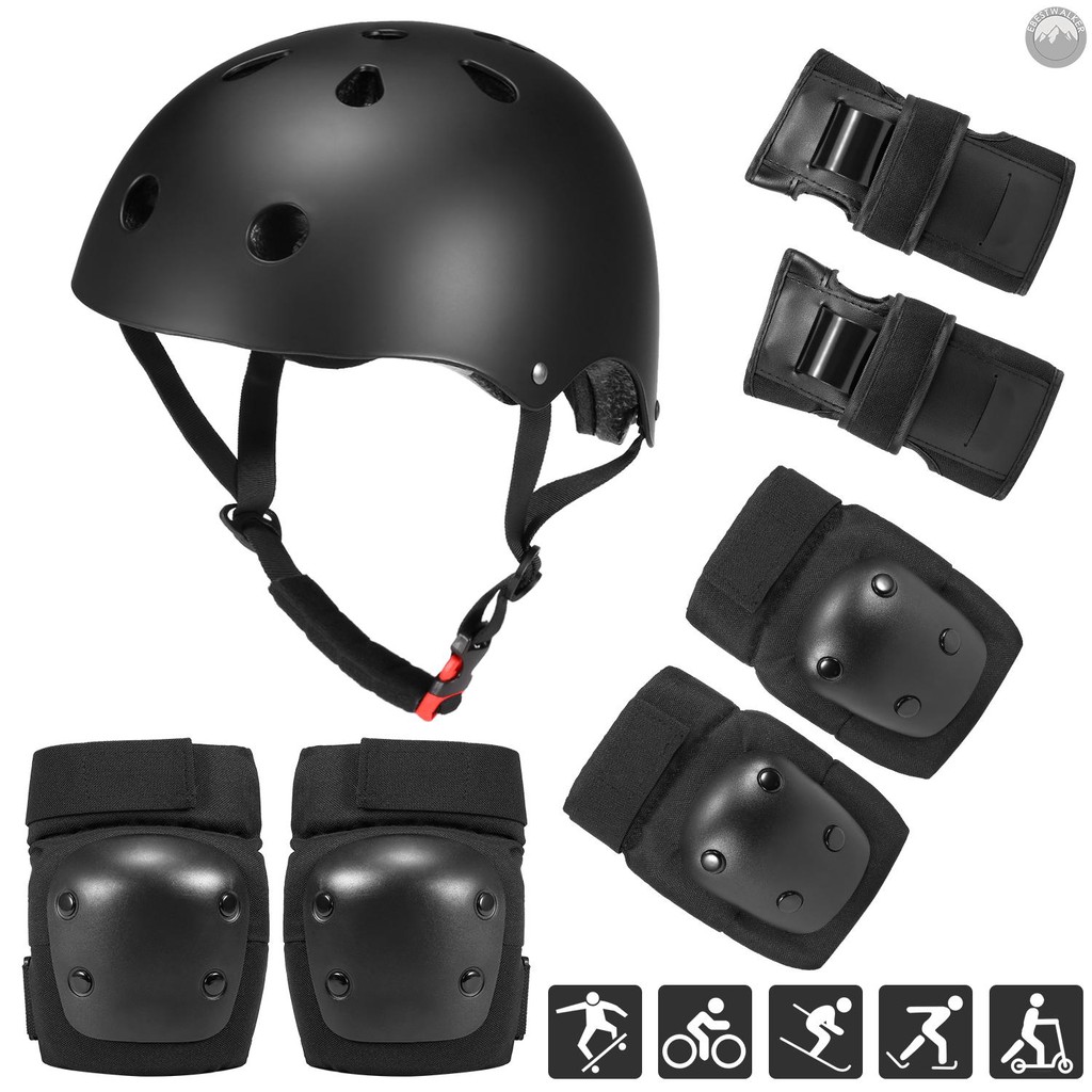 helmet and knee pad set