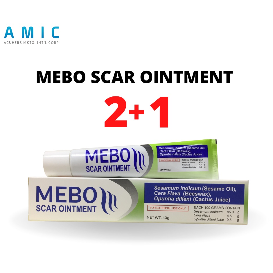 MEBO 2+1 Bundle Scar Ointment (40g) For Acne Scar, Sunken Keloid