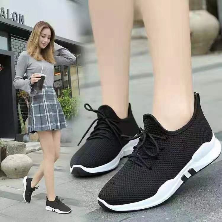 casual attire with rubber shoes