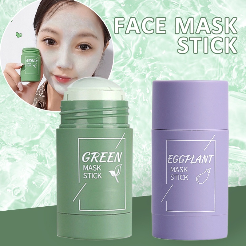 Green Tea Purifying Clay Stick Mask AntiAcne Poreless Deep Cleanse Oil