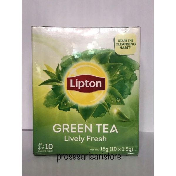 Lipton Green Tea Lively Fresh 15g (10x 1.5g) Shopee Philippines