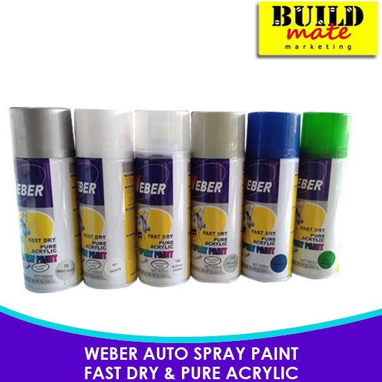 Ziektecijfers gebied micro WEBER Auto Spray Paint 400ml | Shopee Philippines