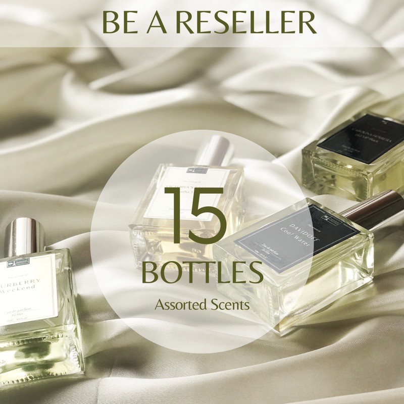 Konkurrence svært købe RESELLER PACKAGE (15 Bottles of Perfume with box) | Scenteur Essentials |  Shopee Philippines