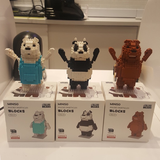 We Bare Bears lego blocks figures bundle | Miniso (PLEASE READ