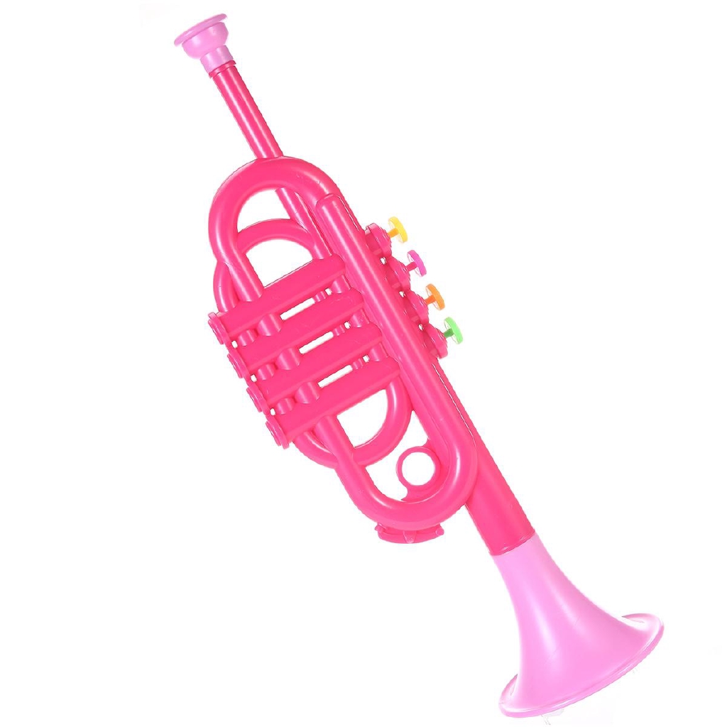 pink toy trumpet