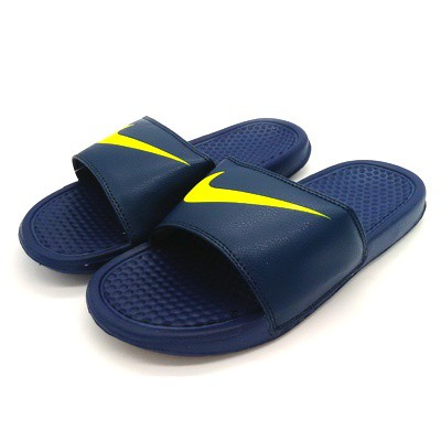 nike slippers navy blue