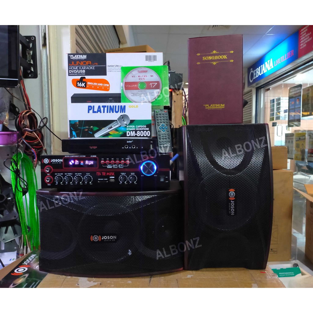 Home Karaoke Videoke Set Platinum Junior Lite + Joson JS-8800B Karaoke ...