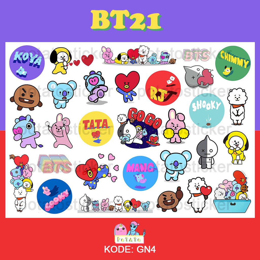 bt21 kpop tumblr sticker shopee philippines