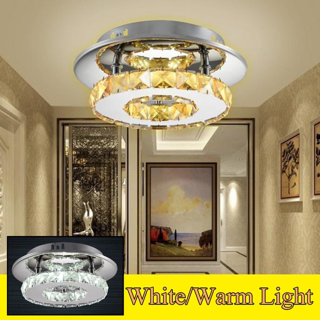 modern led crystal ceiling light