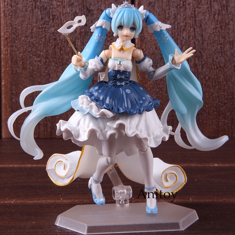 New Figma Ex 054 Vocaloid Snow Miku Snow Princess Ver Figure New In Box
