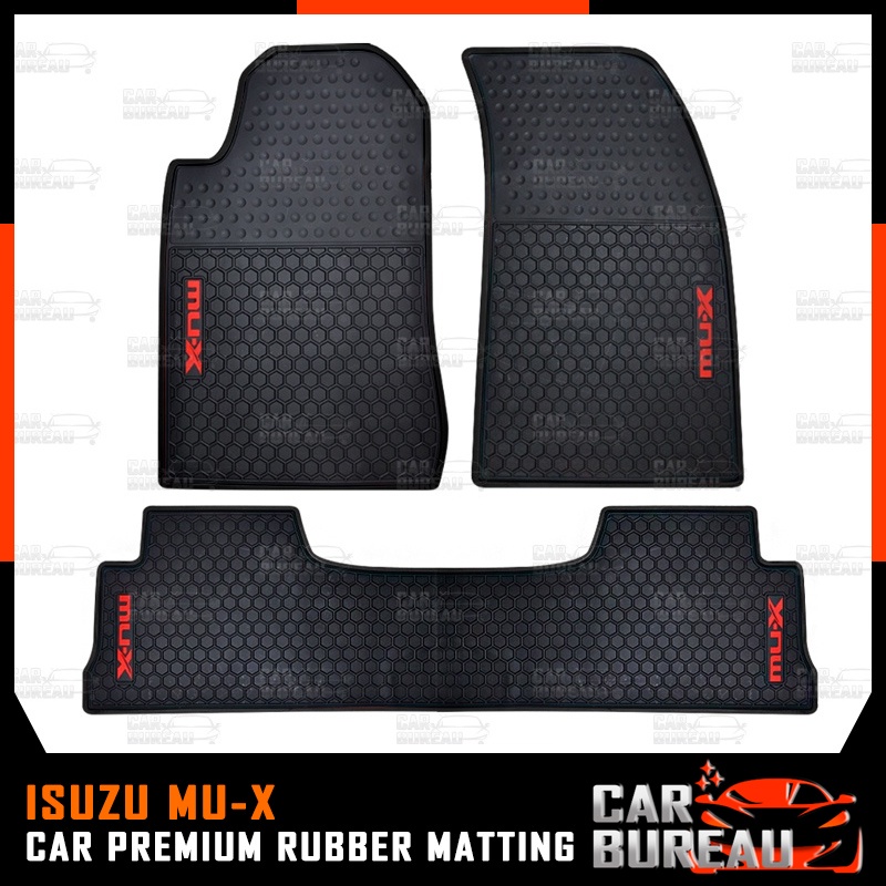 Isuzu MUX MUX 2014 2022 Premium Rubber Matting 3pcs/set CMM Shopee Philippines
