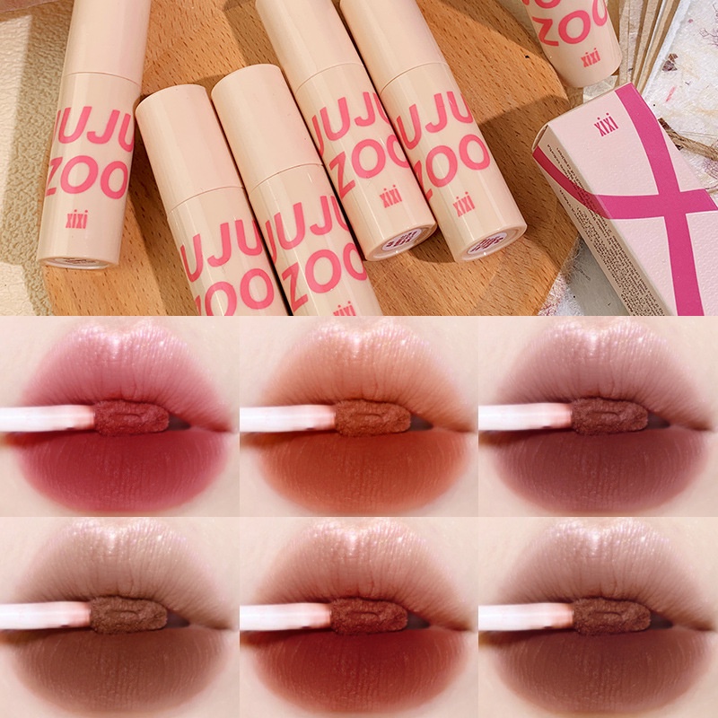 Xixi into You Matte Lip Mud Velvet Lipstick & Blusher Dual-use Lip ...