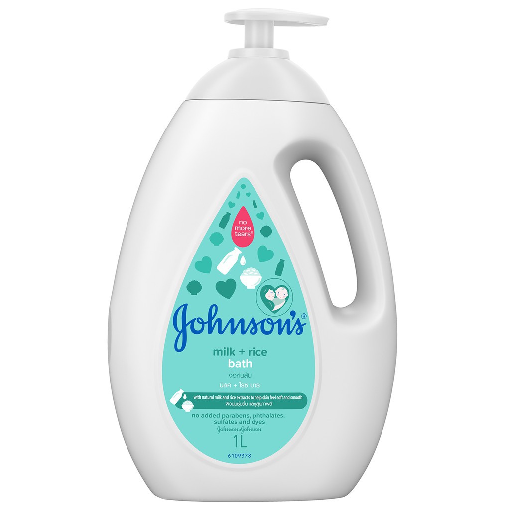 Johnson's Baby Bath Soap Milk+Rice Bath 1000ml Shopee Philippines