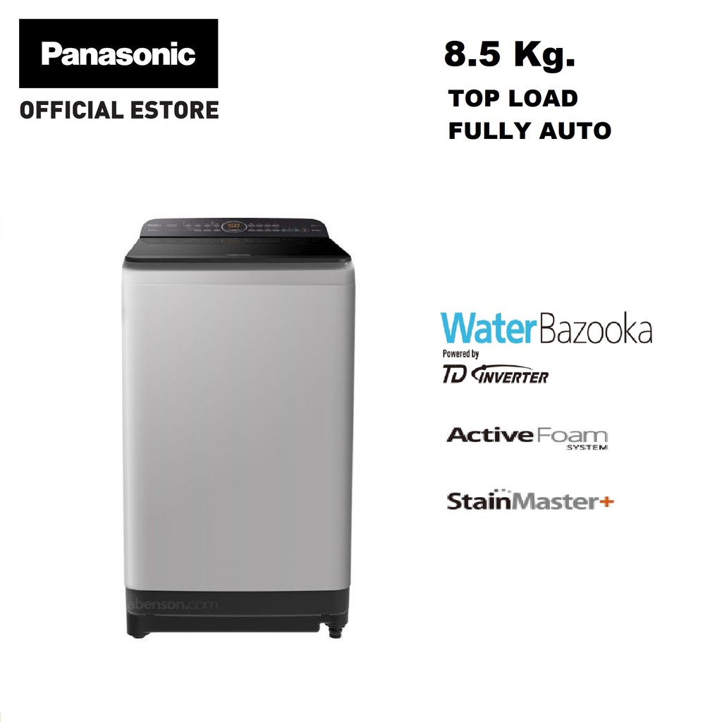 Panasonic NAFD85X1HRM Fully Auto Top Load 8.5 Kg Washing Machine Shopee Philippines