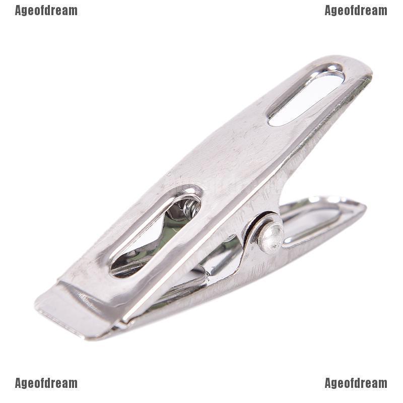 20Pc Stainless Steel Clothes Pegs Laundry Metal Clamps Metal Hanging