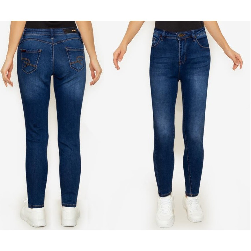 solid blue jeans