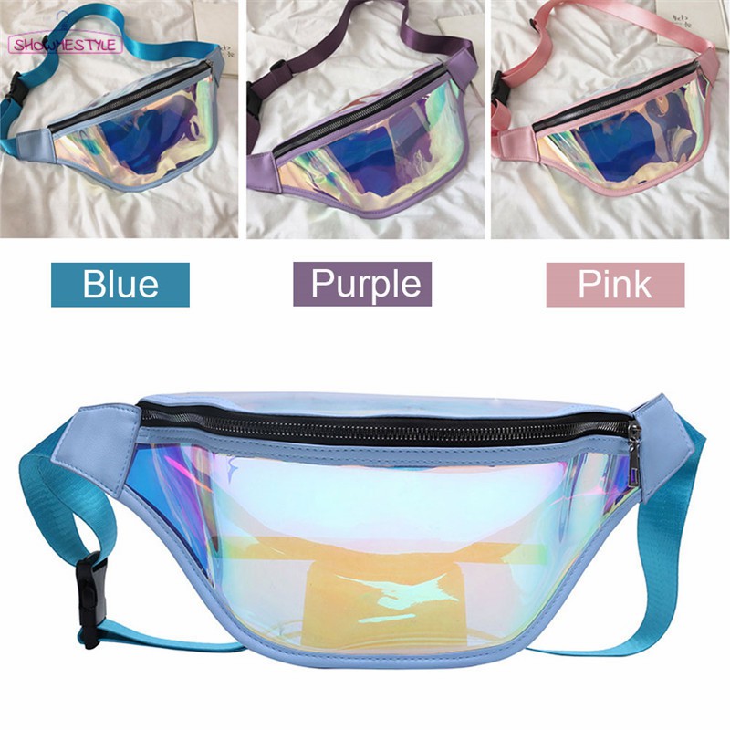 clear pvc bum bag