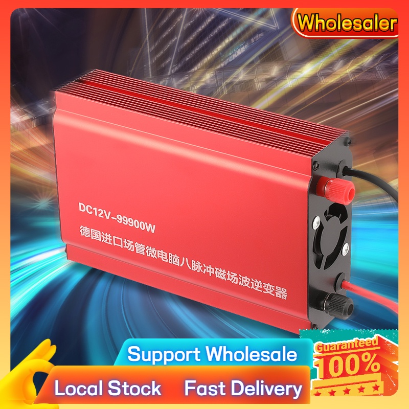 99900W 12V DC Ultrasonic Inverter Electro Fisher Fish Shocker Stunner