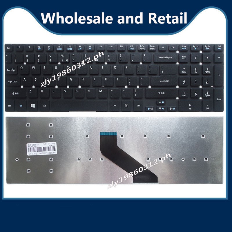 Tastiera Completa Per Acer Aspire ES1-512, ES1-711, ES1-531, ES1-731, Layout Spagnolo, Nera