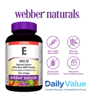 Webber Naturals, Natural source Vitamin E 400i.u, 300 sgelso #5