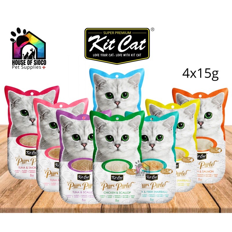 Kit Cat Purr Puree Grainfree 4pcs x 15g Shopee Philippines