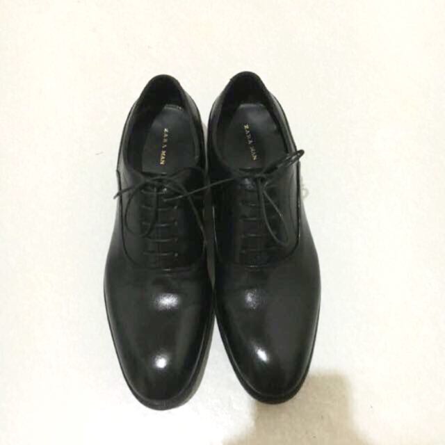 zara man leather shoes