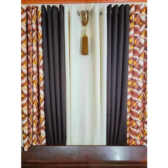 SALE Matte Gold Curtains with hello Bedsheet, pillow case and Curtains