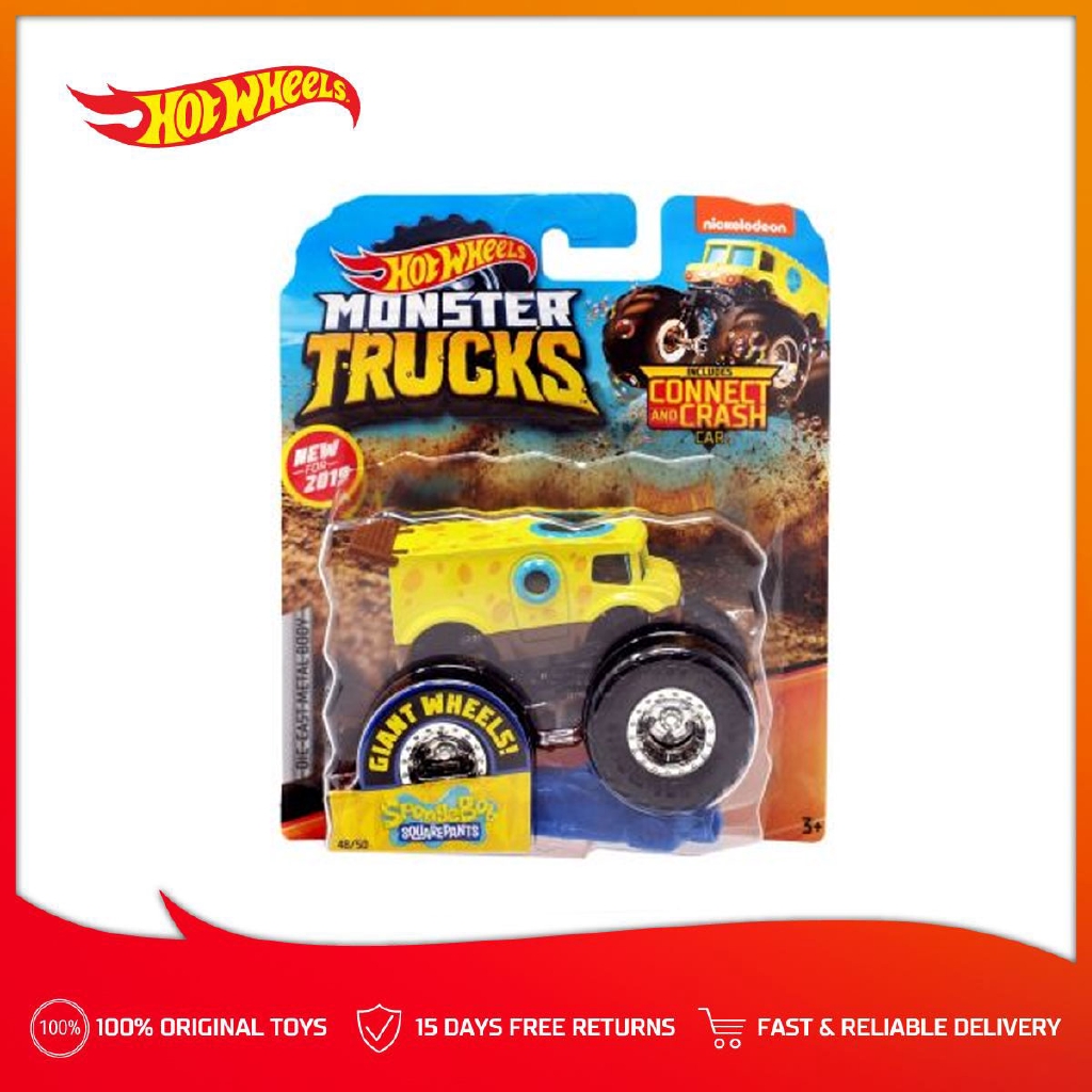hot wheels monster truck spongebob