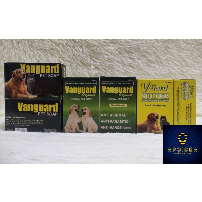 Vanguard Pet Soap (Anti ticks & fleas/Anti Galis/Anti MosquitoInsects