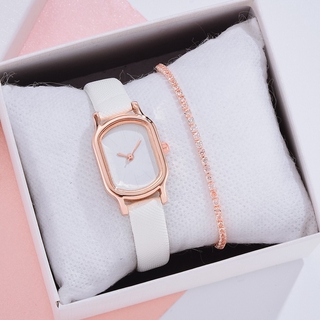 【Ready Stock】COD Mori watch girl exquisite small dial student simple retro college style watch