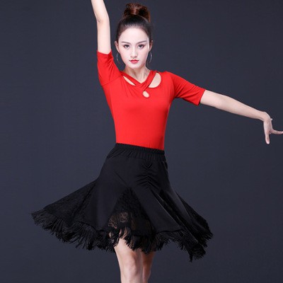 Latin dance clothes skirt practice clothes cha cha dance clothes female  square dance clothes new sui | Shopee Philippines