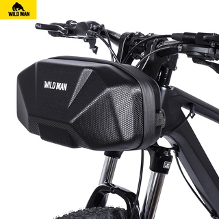 WILD MAN Quick Release 3.5L Hard Shell Waterproof Scooter Storage Bag with Touch Screen for Kick Scooters Folding Bike 