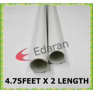 (9.5 FEET) HERO PVC CONDUIT PIPE - (20MM / 3/4” OR 25MM / 1”) - 4.75 FEET x 2 LENGTH (SIRIM APPROVE) #5