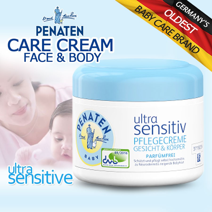 Penaten Ultra Sensitive Baby Care Cream Face Body Neurodermatitis 100ml Made In Germany Shopee Philippines