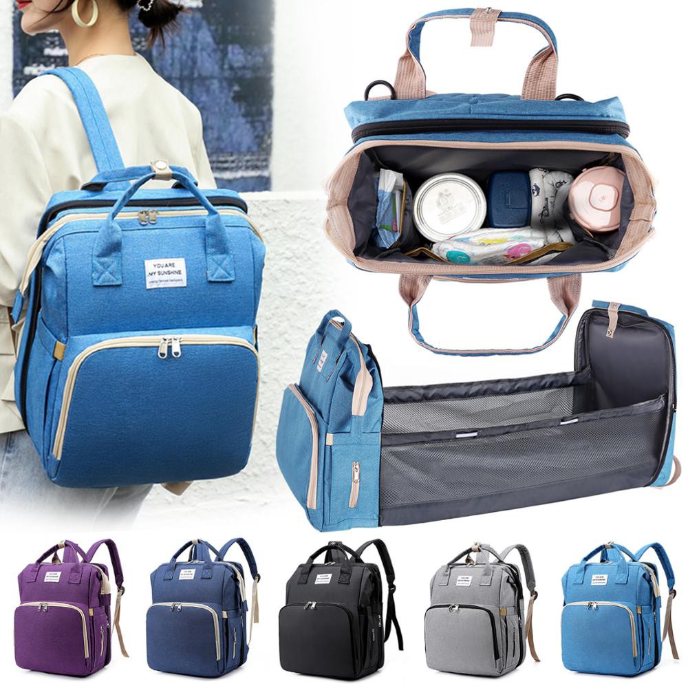 Multifunctional Portable Folding Diaper Mum Mother Bag Travel Large