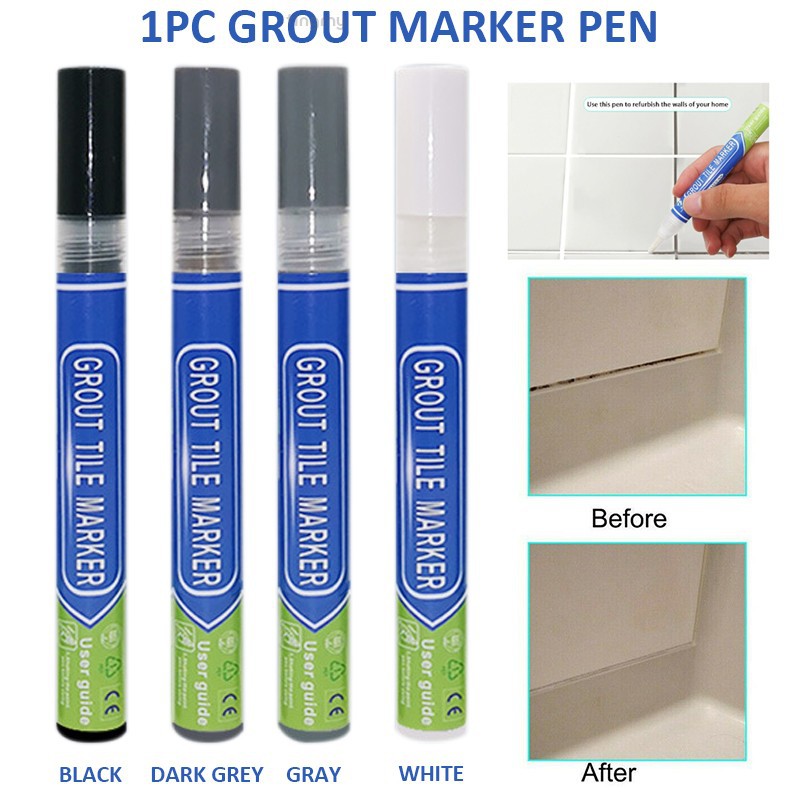Grout Pen Anti Mould Tile Revives Restores Bathroom Kitchen Tiles Grout Marker Shopee Philippines