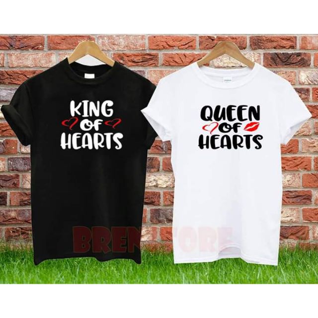 king and queen of hearts t shirts
