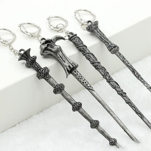 New Harry Potter Alloy Magic Wand Keychain Shopee Philippines