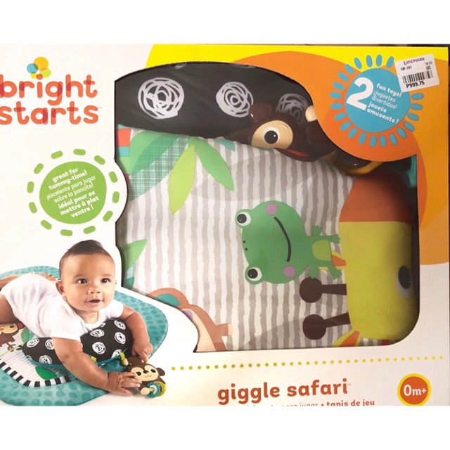 Bright Starts Giggle Safari Prop Mat Tummy Time Mat Shopee