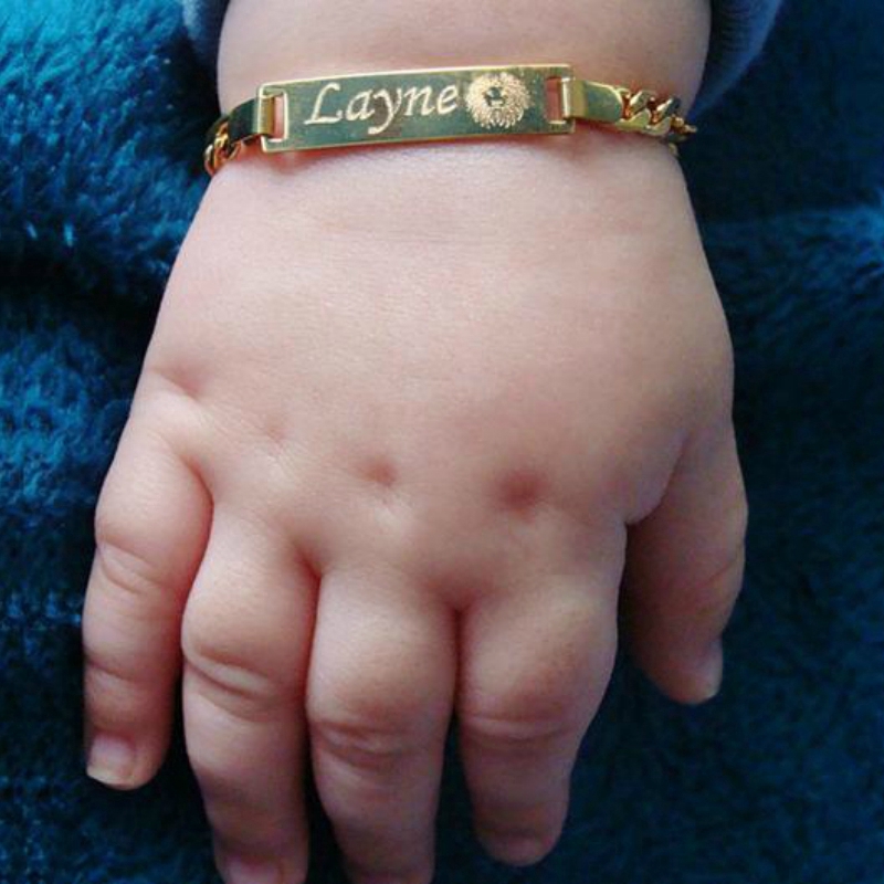 baby boy engraved bracelet
