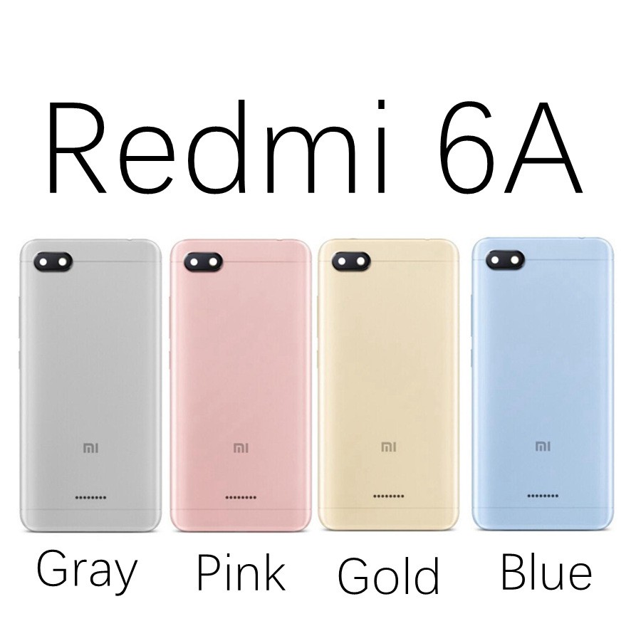 Original Housing For Xiaomi Redmi 6a Battery Back Cover Case Shopee Philippines