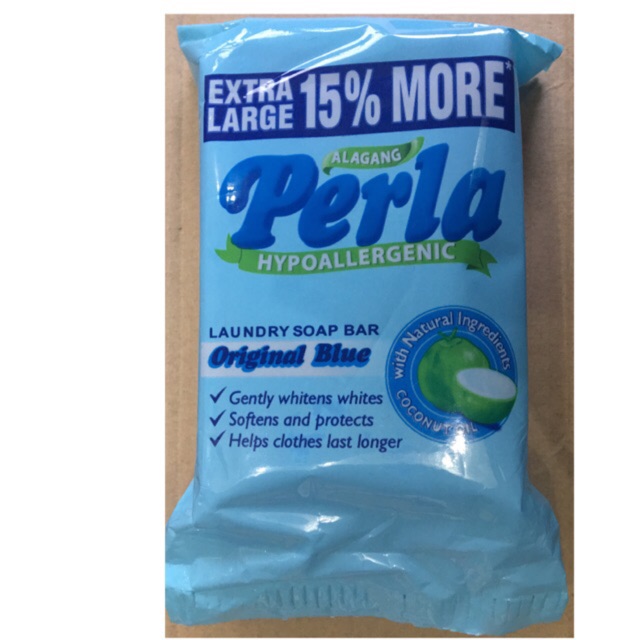 Perla Hypoallergenic Original Blue Laundry Soap Bar | Shopee Philippines