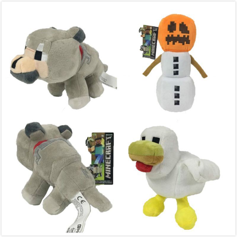 minecraft dog plush