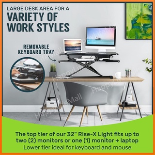 [Local] Height-adjustable 32 inchs standing desk converter quick to achieve standing computer desk #8