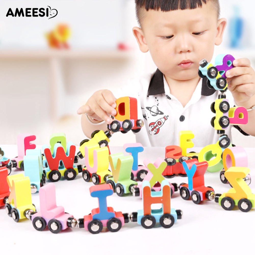 magnetic alphabet train