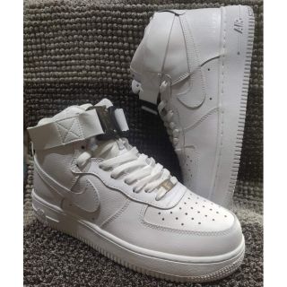 all white air forces high top