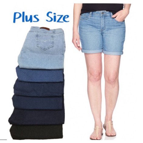 plus size jean short