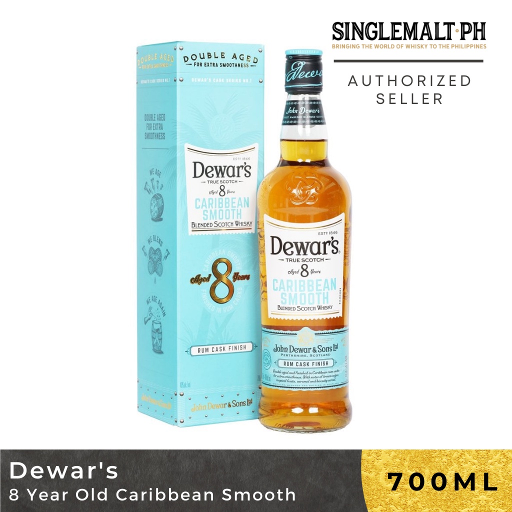 Dewars 8 Year Old Caribbean Smooth Scotch Whisky 70cl | Shopee Philippines
